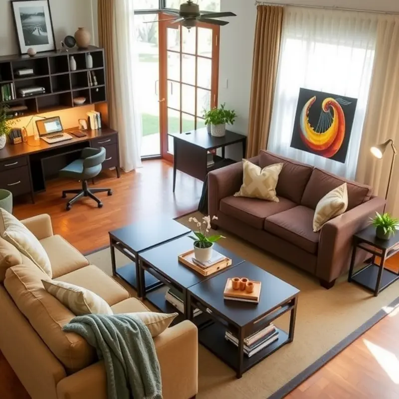 Embrace multifunctional furniture for an adaptable living space.