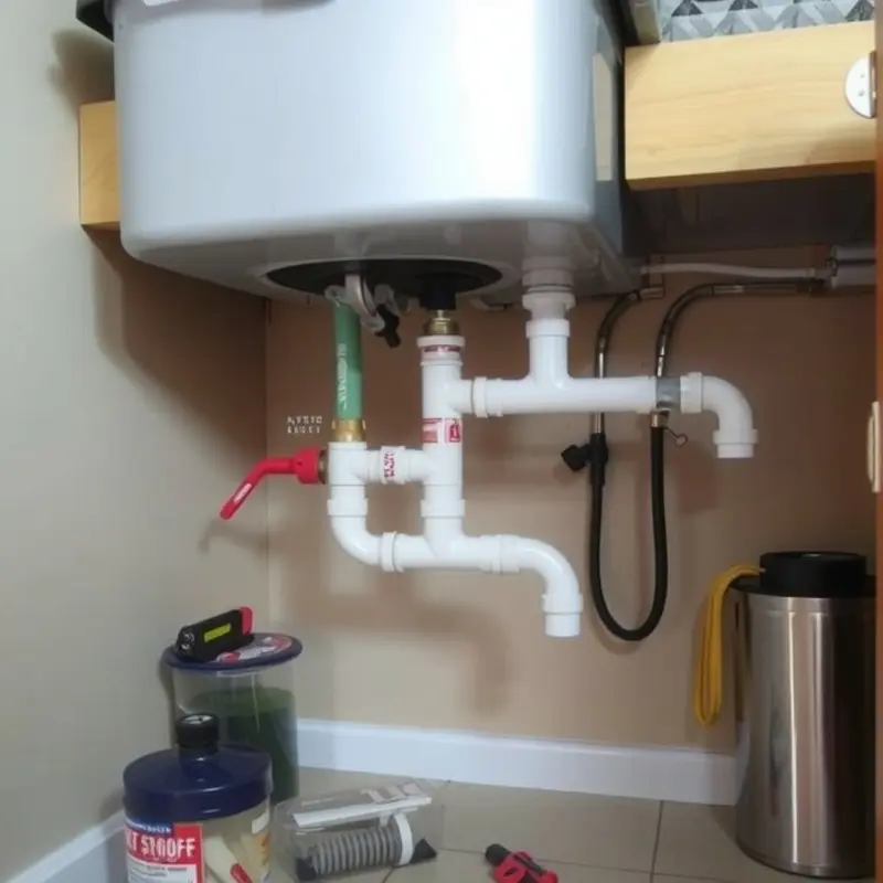 Finding the emergency water shut-off valve in your apartment.