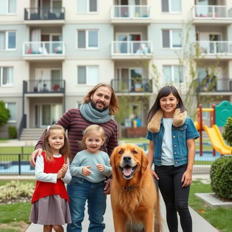 Families and pets can thrive together in the right apartment setting.