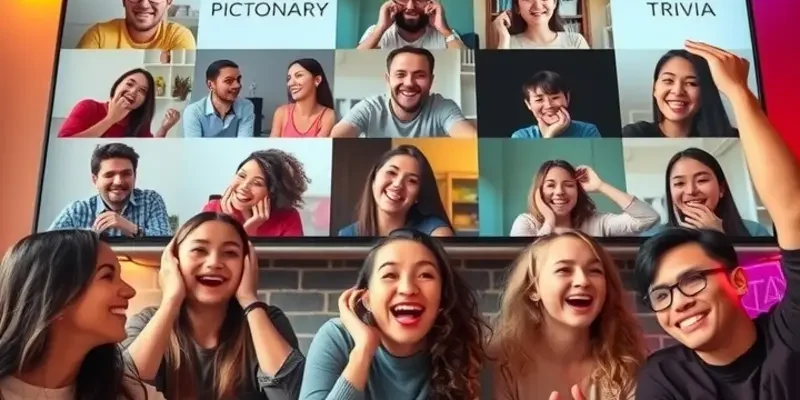 Young renters and families enjoying a variety of virtual events together in a lively online setting.