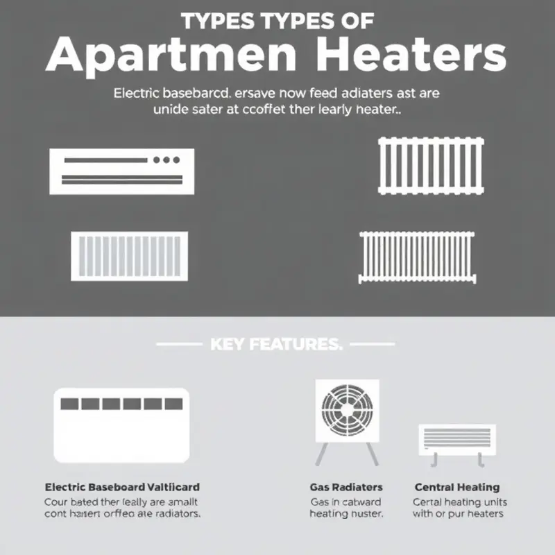 Different types of apartment heaters and their features.