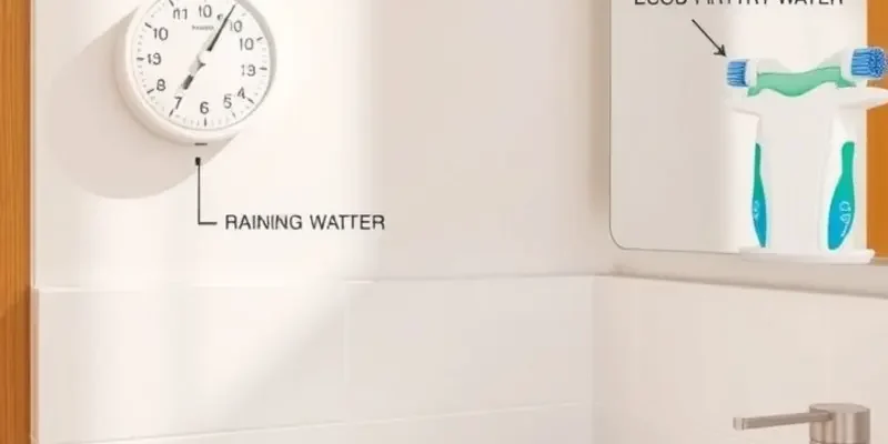 An appealing apartment kitchen featuring modern appliances and water-saving features.