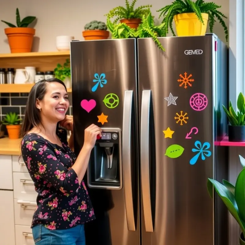 Essential tools and materials for making DIY appliance decals.