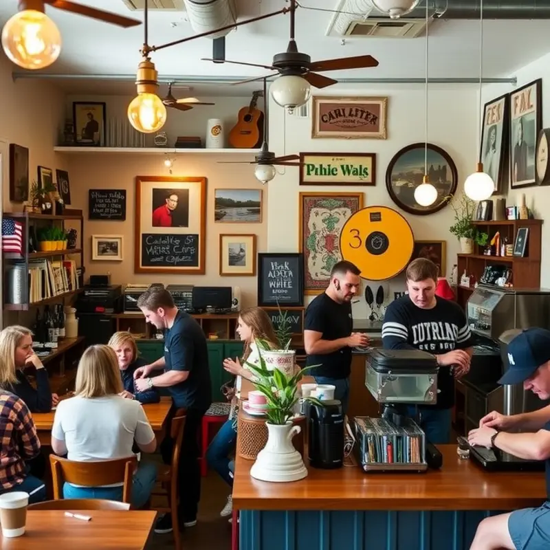 The bustling café scene in Capitol Hill, Seattle.