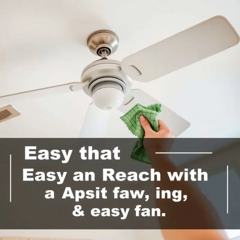 Regular cleaning of your ceiling fan ensures safety and better air quality.