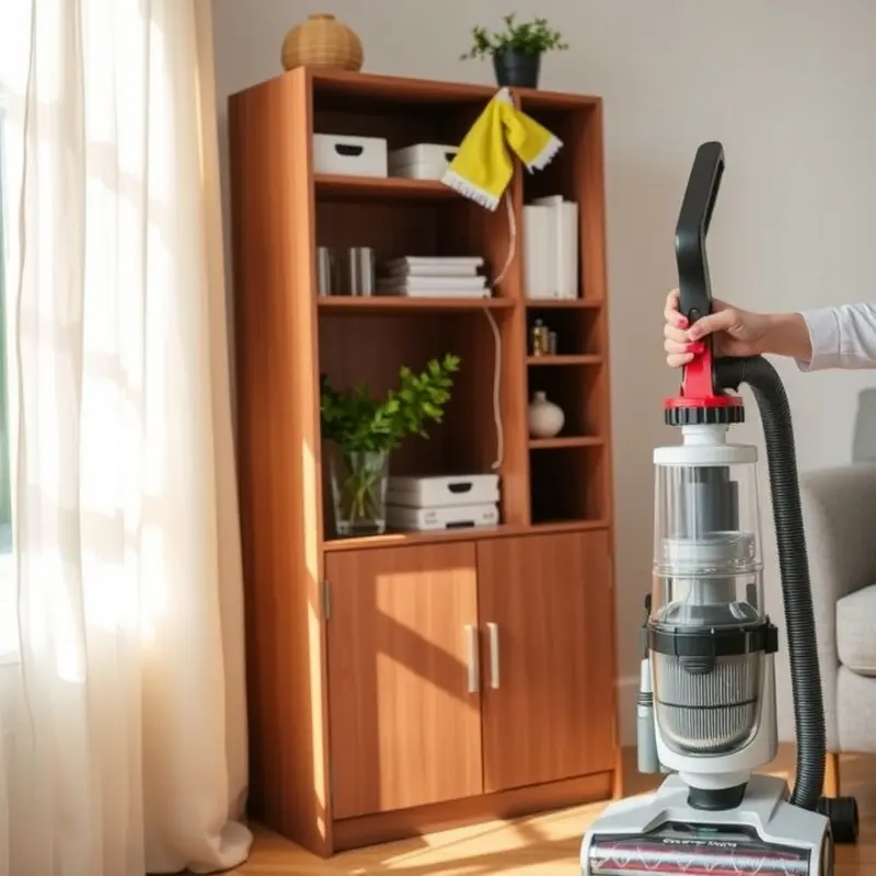 Effective cleaning techniques help maintain a dust-free apartment.
