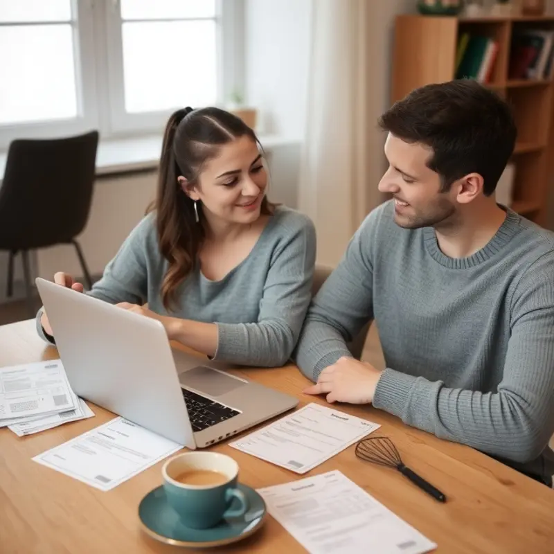 A young couple explores options for automating their rental payments.