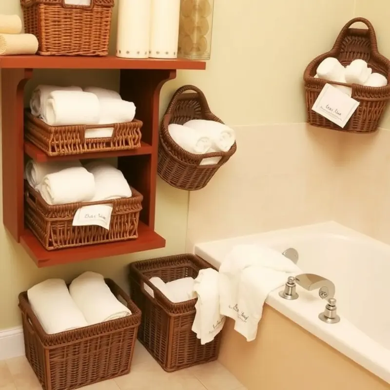Transform your bathroom with a stylish wall-mounted towel rack.
