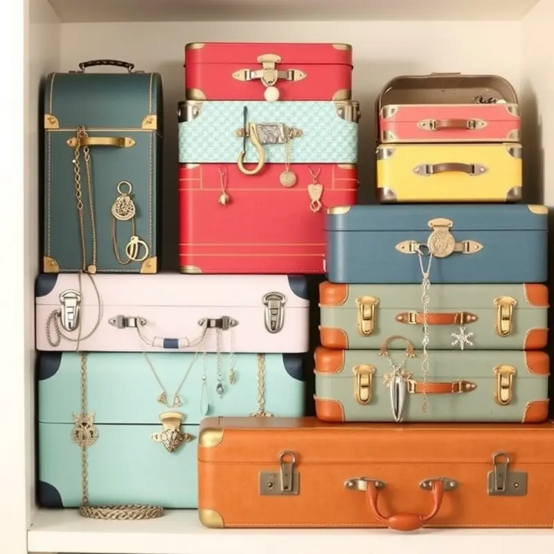 DIY wall-mounted jewelry display effortlessly adds style and function to your rental.