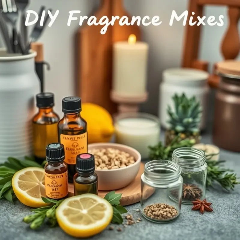 A variety of home fragrance options gracing a chic apartment.