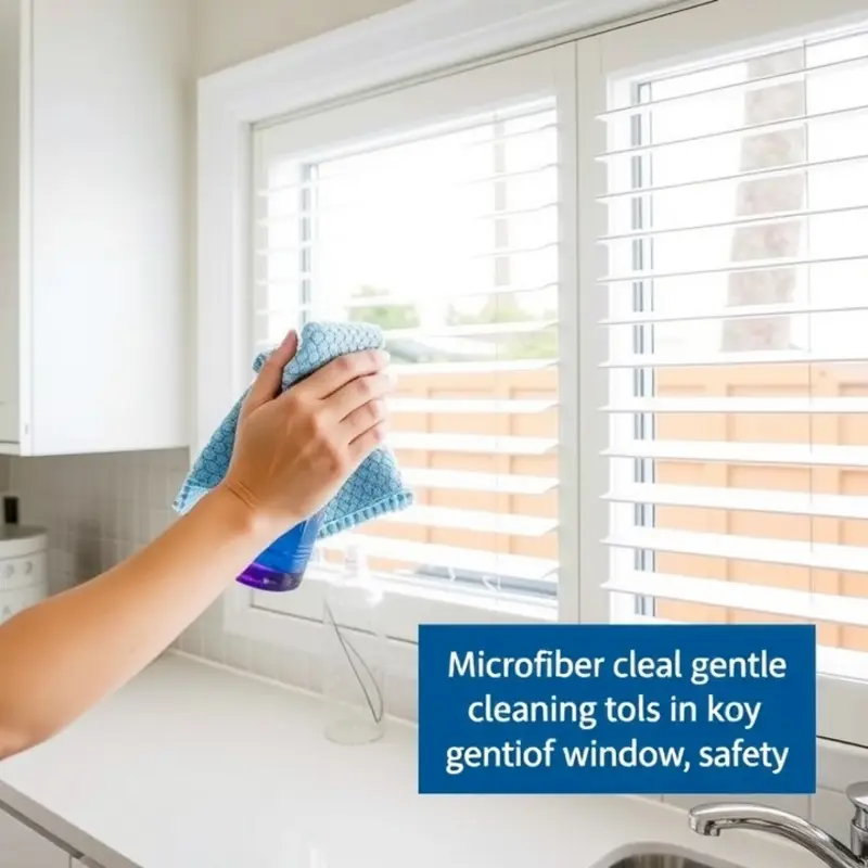 A variety of safe window blinds in a modern apartment setting.