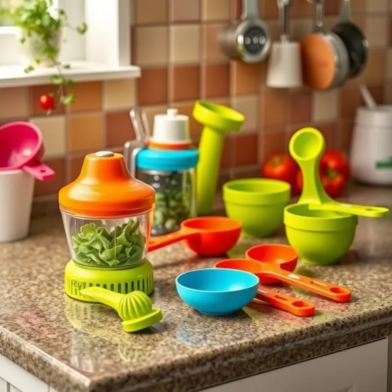 Showcasing compact, multi-functional cookware perfect for small apartment kitchens.