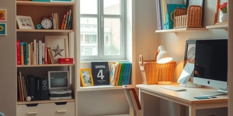 A family supporting children in a warm, inviting homework area in their apartment.