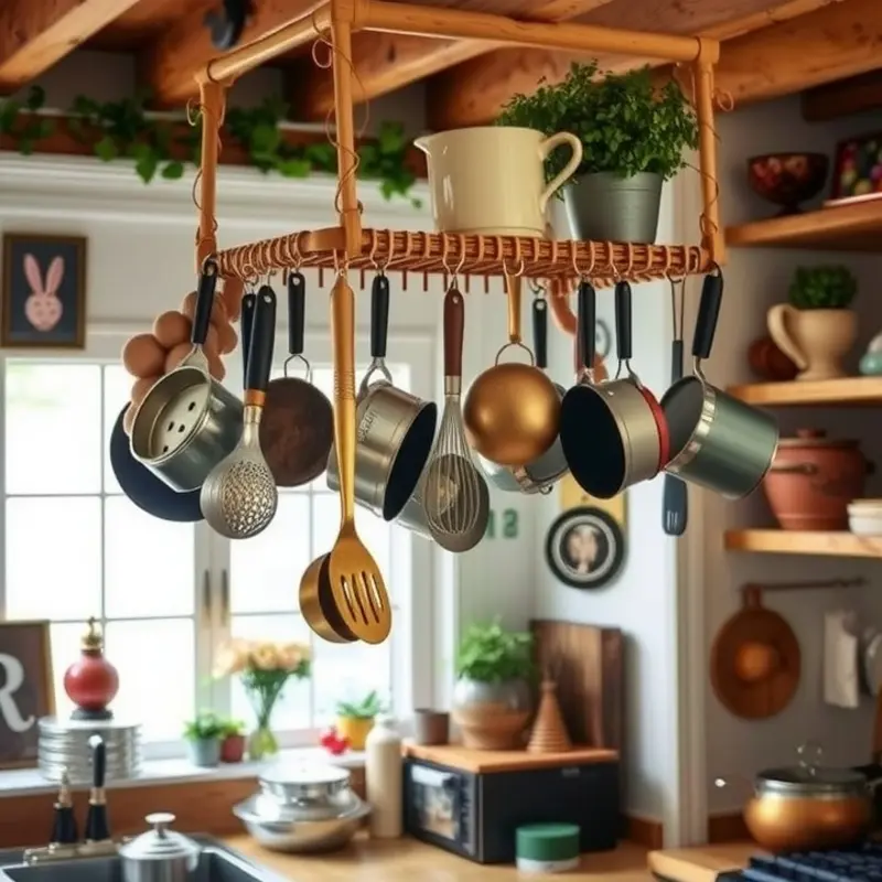 Stylish magnetic spice jars neatly organized in a vibrant kitchen.
