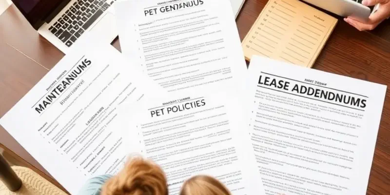 Diverse group of happy renters in various rental homes.