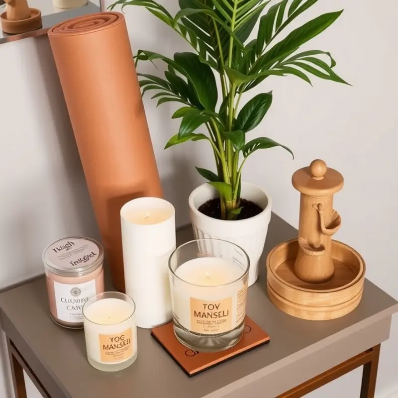 A serene corner in an apartment dedicated to meditation, complete with soft cushions and plants.