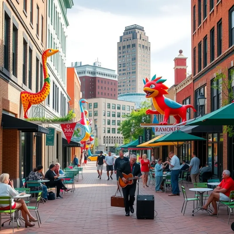 Milwaukee’s Third Ward offers an engaging mix of art, dining, and entertainment.