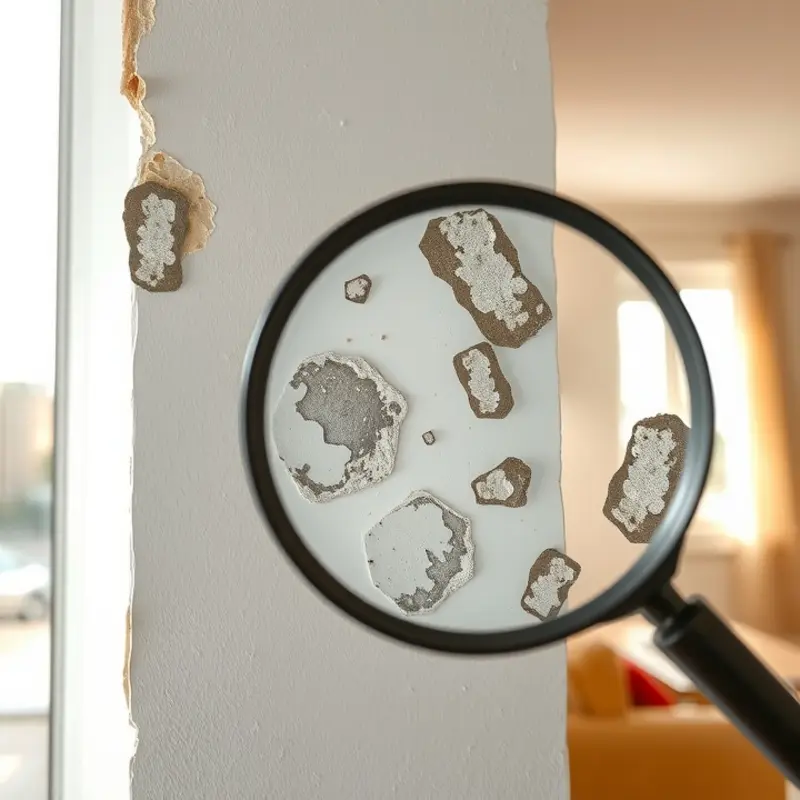 Young couple reacting to a strange odor during an apartment inspection.