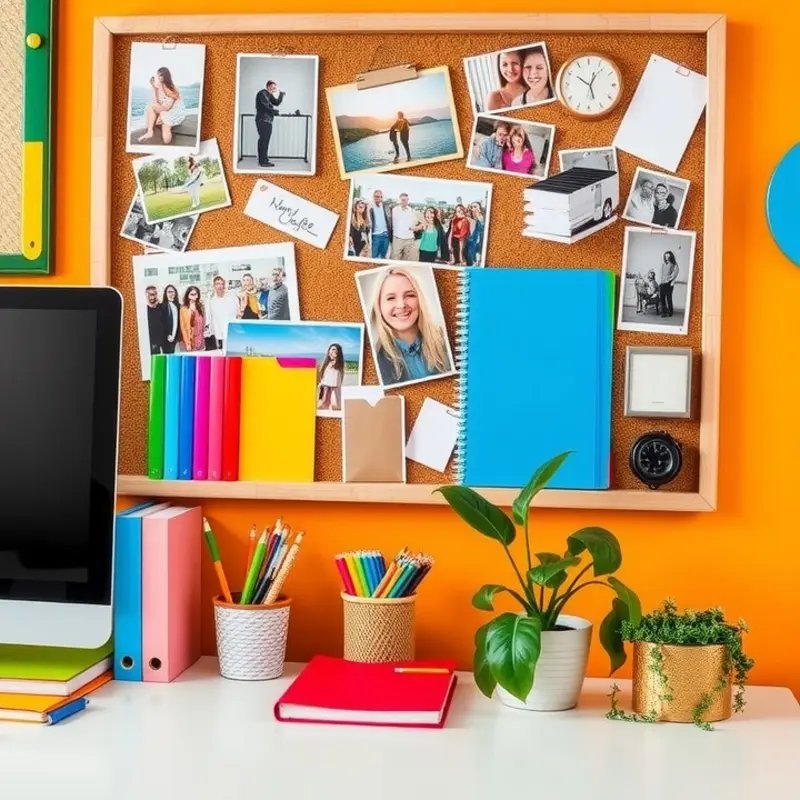 A bright and charming workspace nook in a cozy apartment.