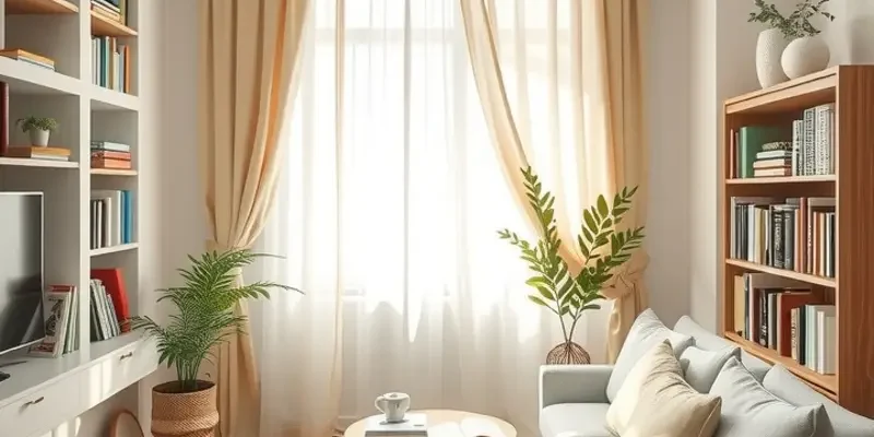 A calm apartment environment where a family enjoys peaceful time together, with pets relaxing around them.