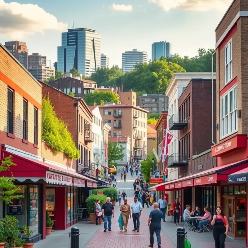 A lively neighborhood near a corporate hub, ideal for young professionals and families.