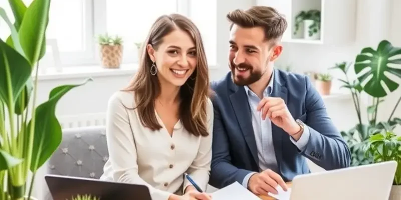 Young adult relaxing in their new apartment, reviewing their budget with a cozy coffee.