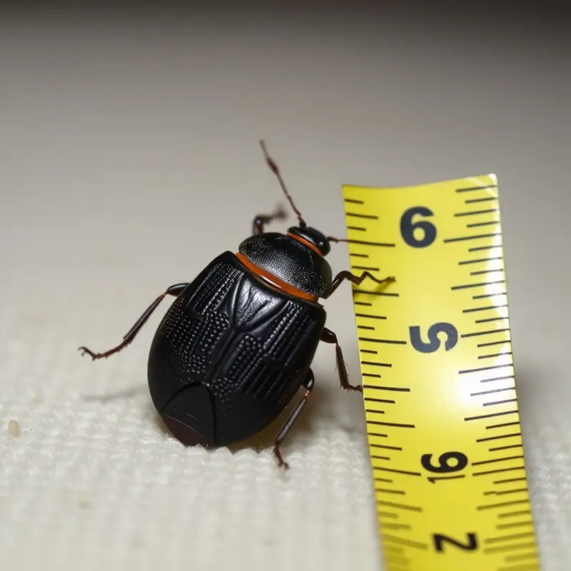 Close-up of a bed bug illustrating their size and physical characteristics.