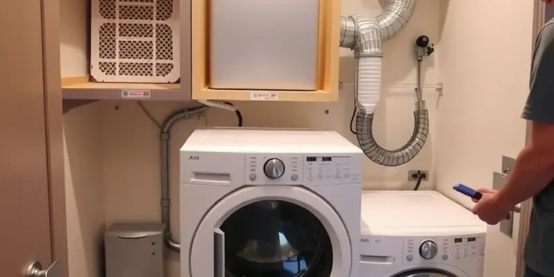 A group of diverse renters engaging happily while doing laundry in a cozy apartment, emphasizing community bonds.