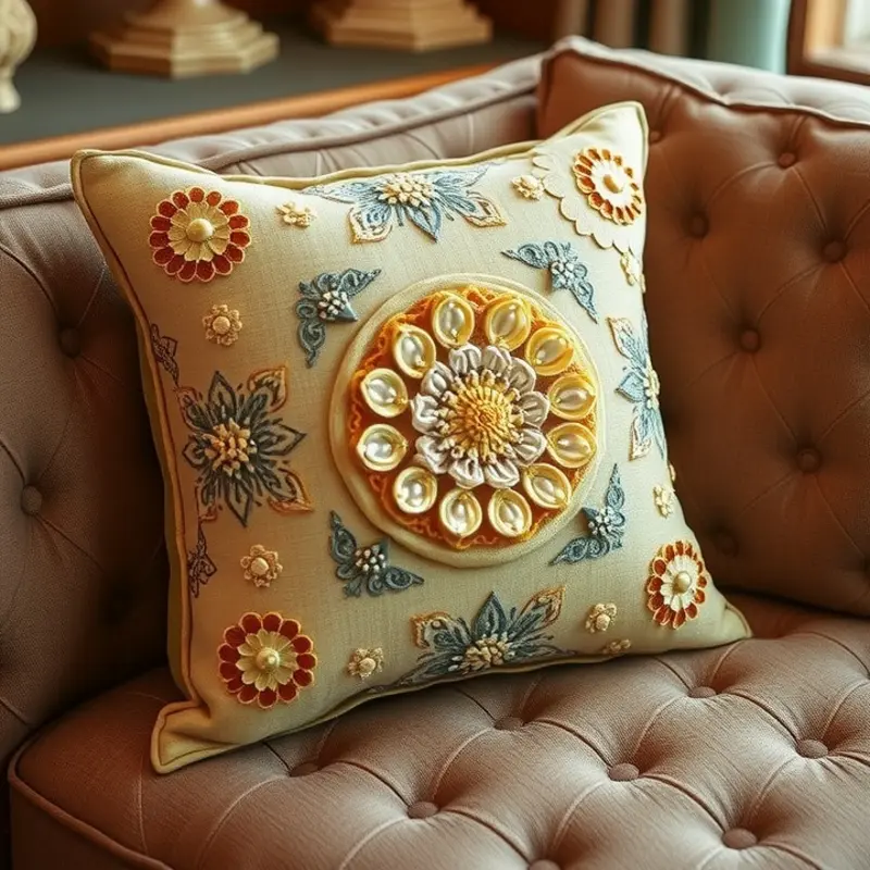 Selecting materials and design for DIY throw pillows.
