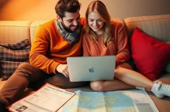 A couple enjoying their new apartment, surrounded by personal touches.