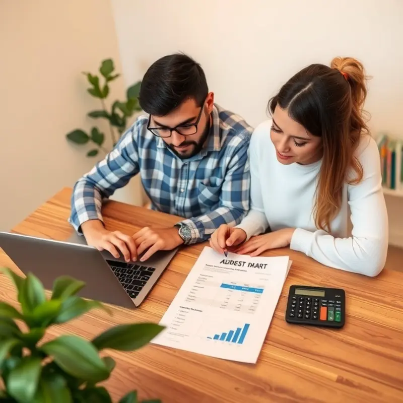 An interactive apartment affordability calculator in use, symbolizing financial planning for rentals.