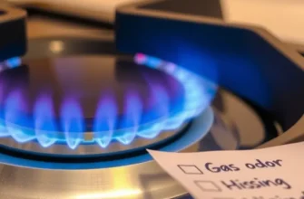 A welcoming apartment kitchen showcasing gas appliances in a safe and comfortable setting.