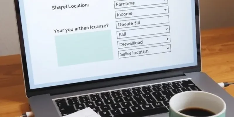 A smiling family outside their new apartment with moving boxes.