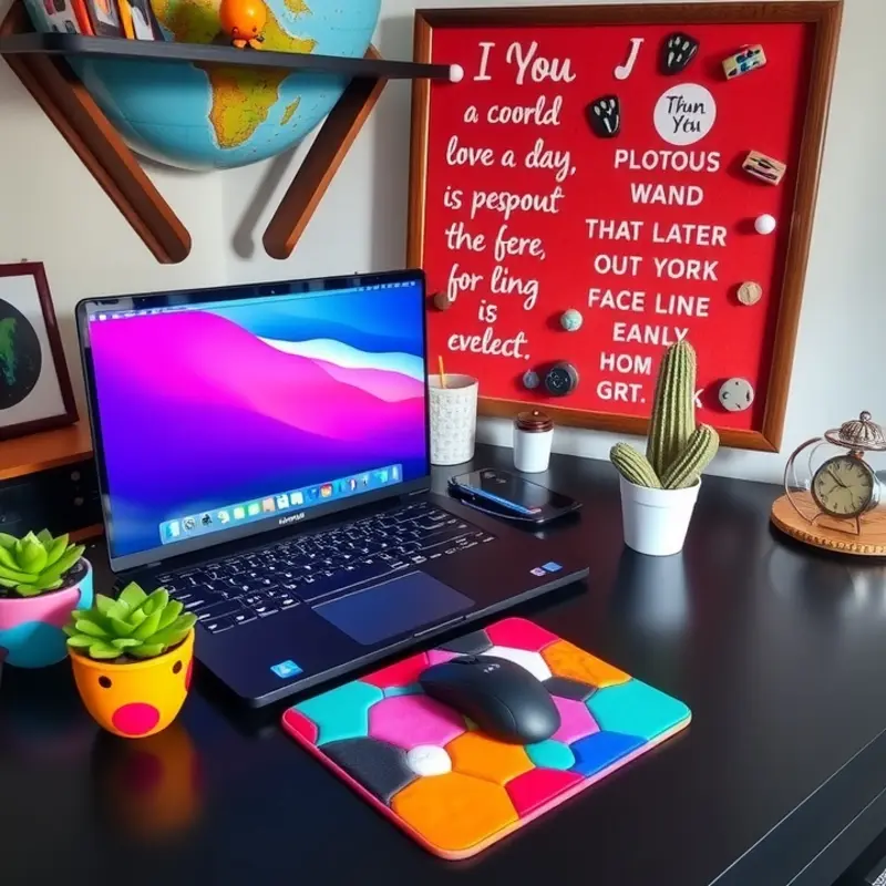 Ideal desk arrangement for maximizing space in an apartment.