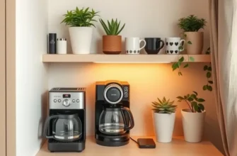 A cheerful scene in an apartment kitchen with people enjoying their coffee together.