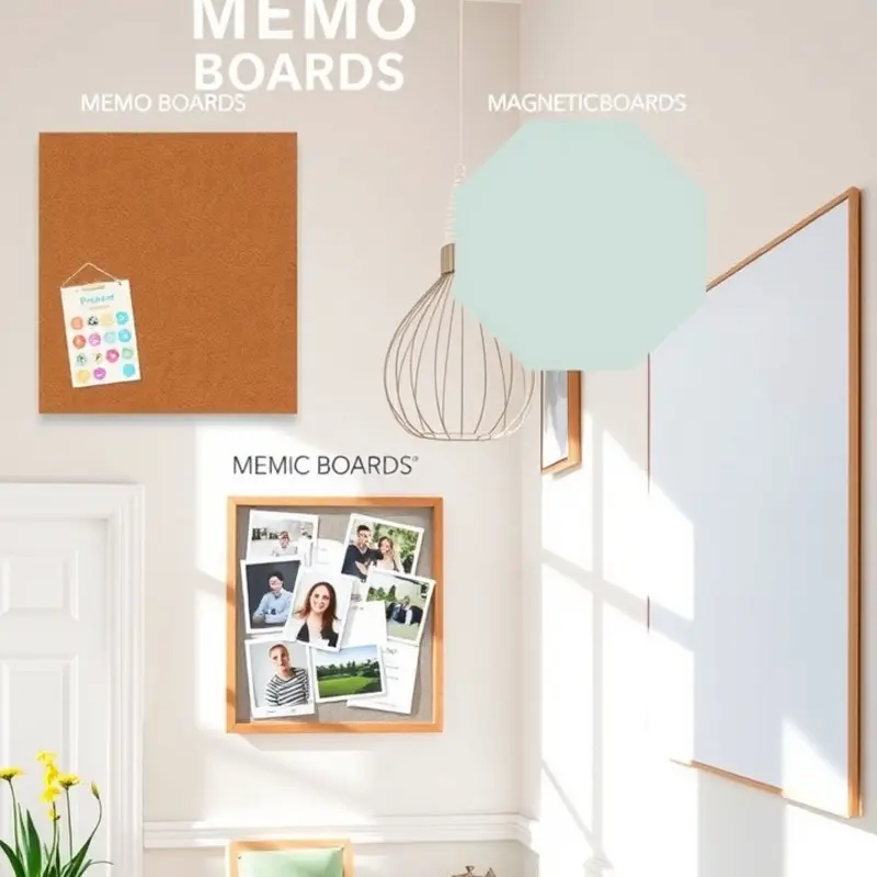 Different memo board styles you can create for your rental space.