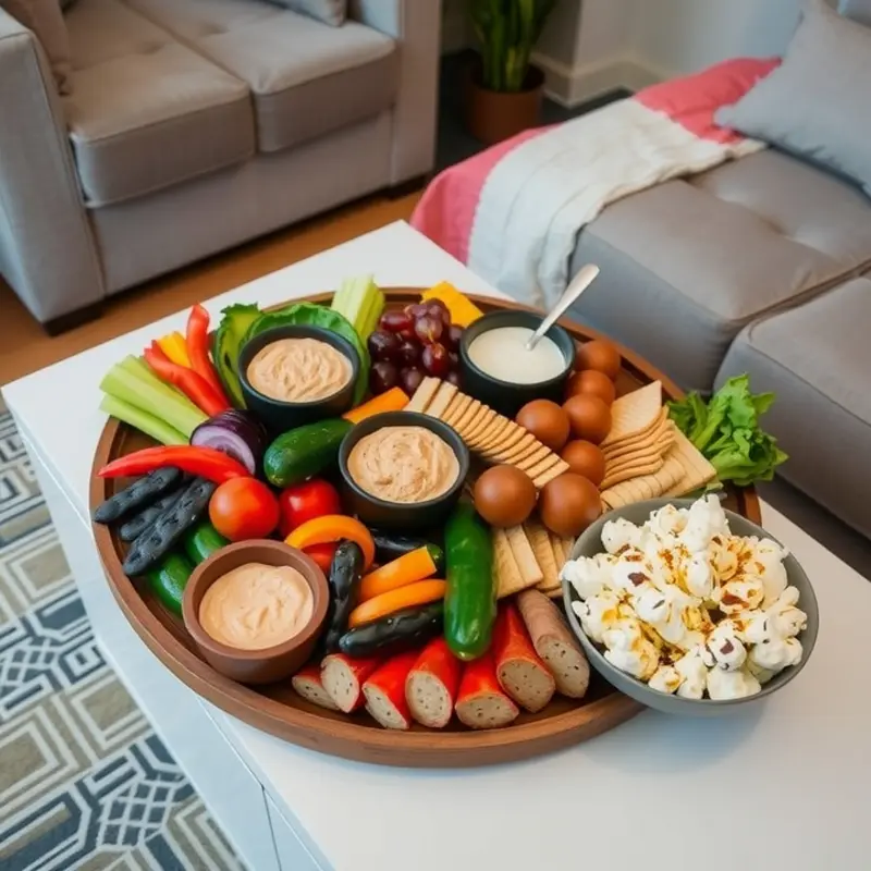 A delightful assortment of savory snacks perfect for apartment living.