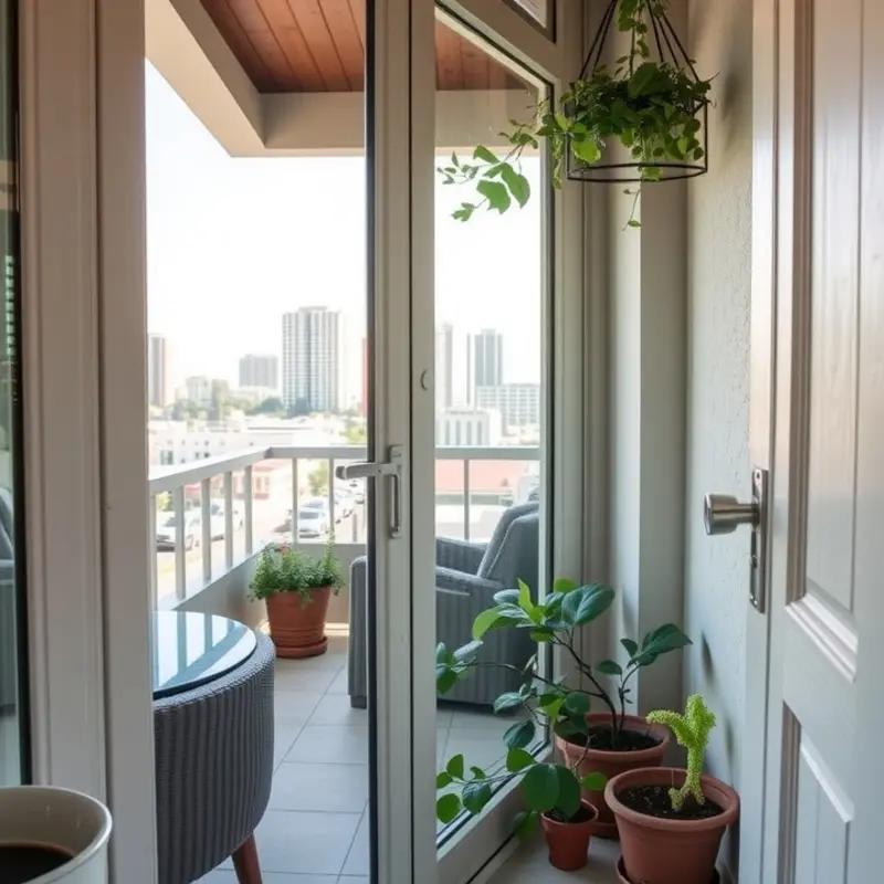 A secure balcony enhancing outdoor living safety.