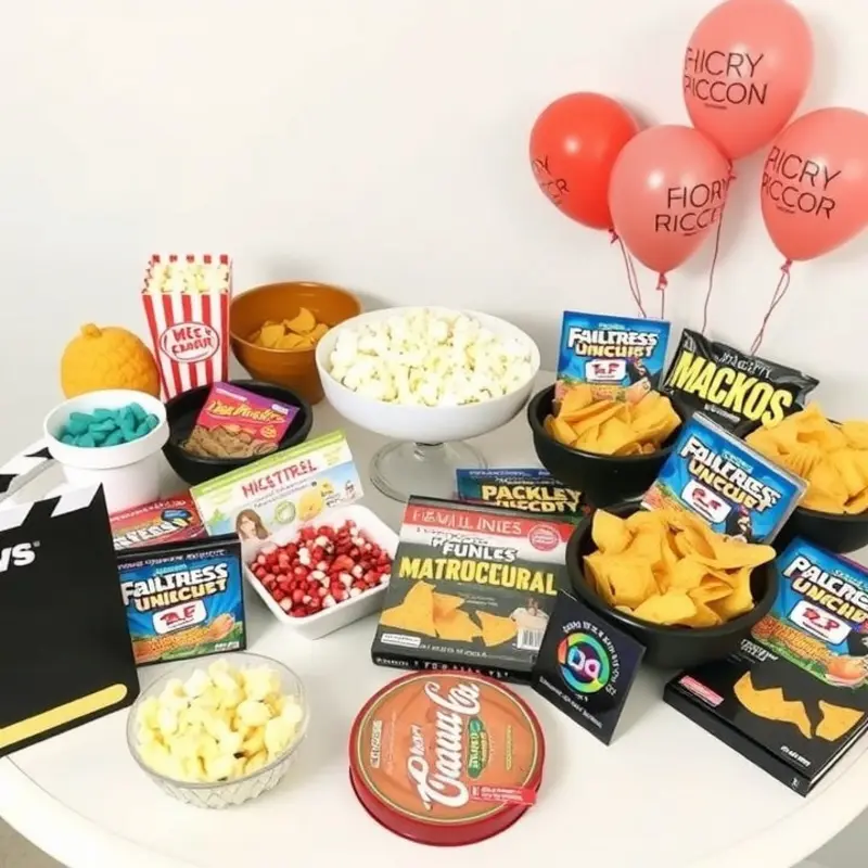 A family-friendly movie night setup in a cozy living room.