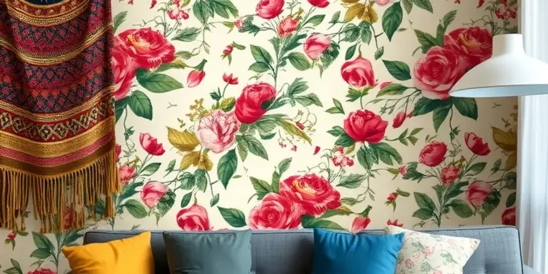 A beautifully decorated apartment with a blend of colorful accents that enhance the space's charm.