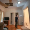 Interior of an apartment with tips on how to prevent water damage neatly displayed.