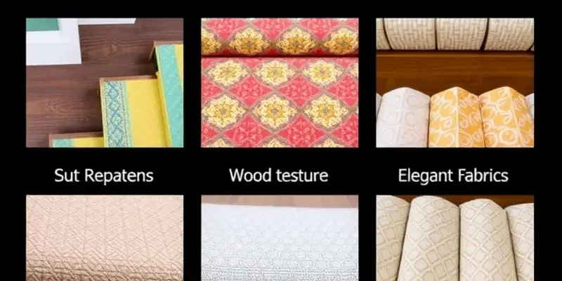 A stylishly decorated staircase featuring various beautiful removable risers, illustrating creativity in a rental home.