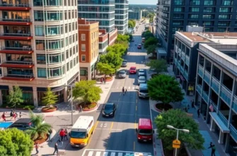 A collage depicting vibrant city life across the U.S. showcasing diverse job opportunities.