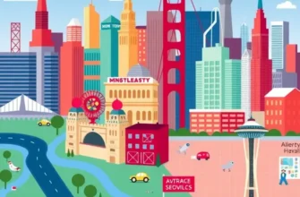 A vibrant city skyline during sunset, symbolizing the excitement of finding a new home.