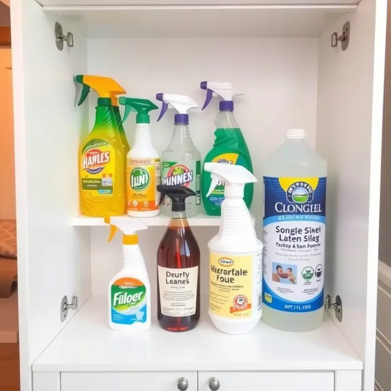 Common household chemicals found in apartments and safer alternatives.