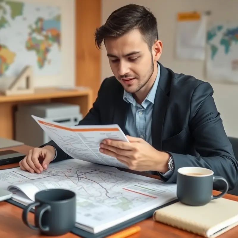 Analyzing and planning an ideal commute with maps and schedules.