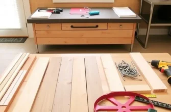 A completed DIY storage bench with cushions in a cozy living room, demonstrating its functionality and aesthetic appeal.