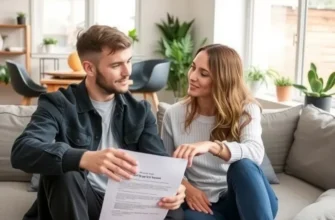 A group of young professionals standing outside an apartment holding lease agreements, portraying confidence and readiness.