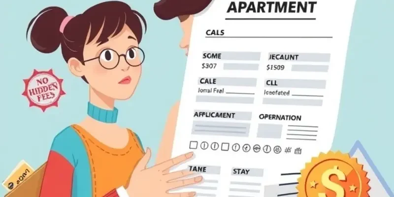 A young couple celebrating finding their new home, holding keys in front of a modern apartment building.