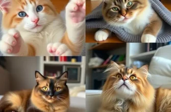 A cozy apartment with a cat beside a child, illustrating the friendly interaction between family and pets.